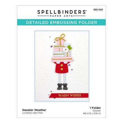 Spellbinders Embossing Folder - Sweater Weather